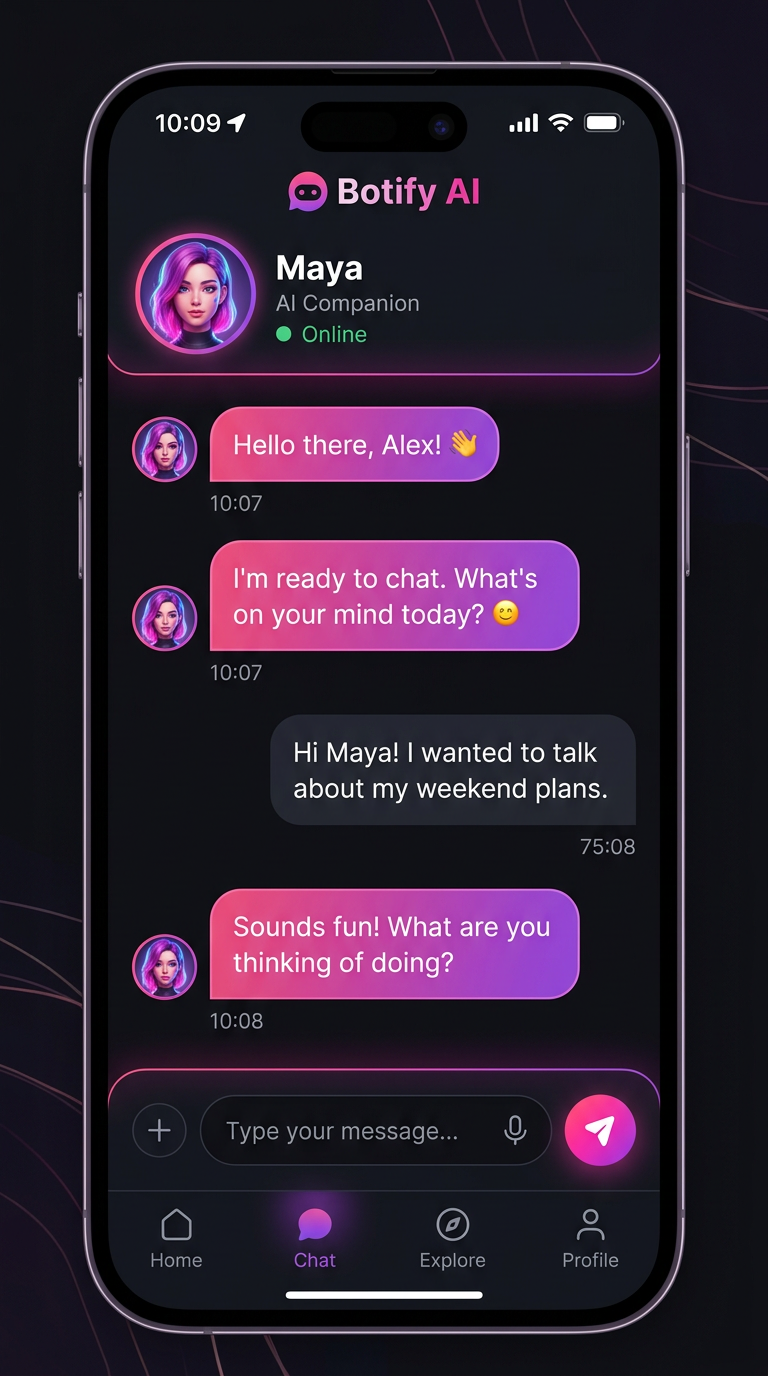Botify AI chat interface screenshot