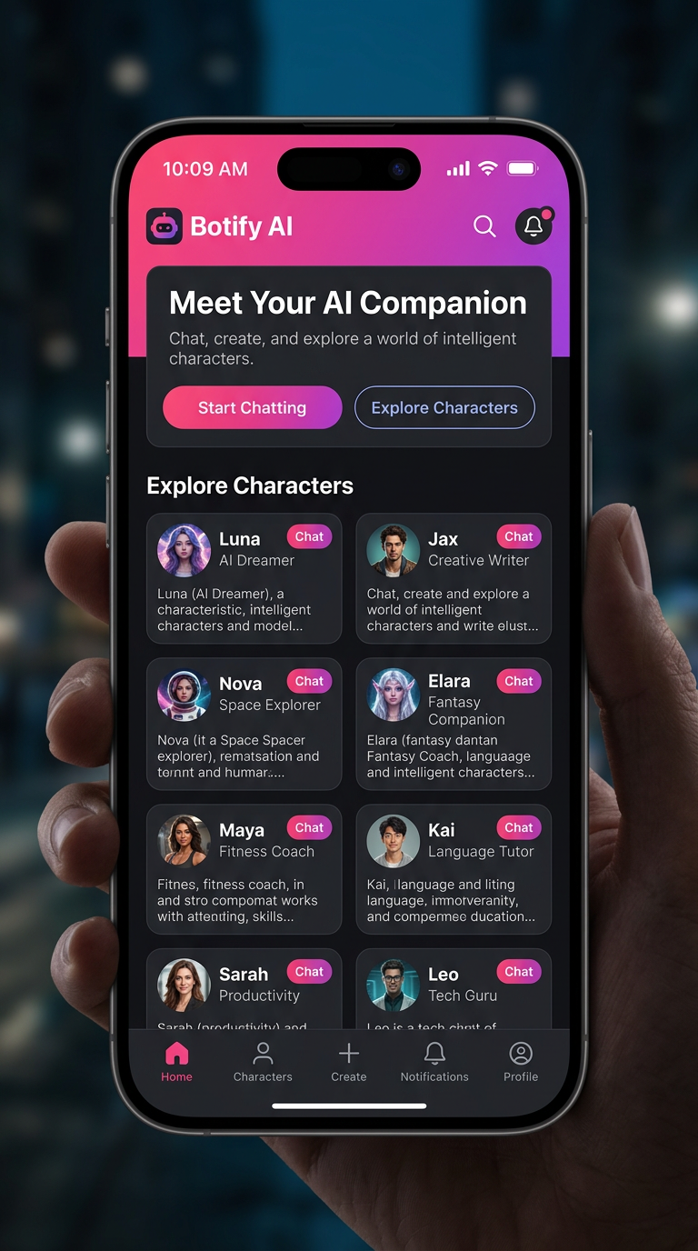 Botify AI mobile view screenshot